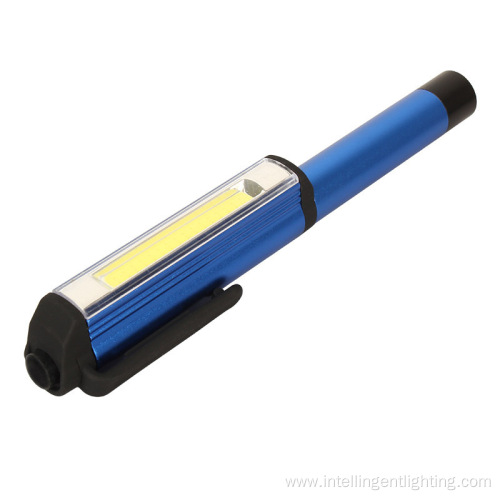 Led Magnetic Flashlight Aluminum Pen Pocket Torch Light